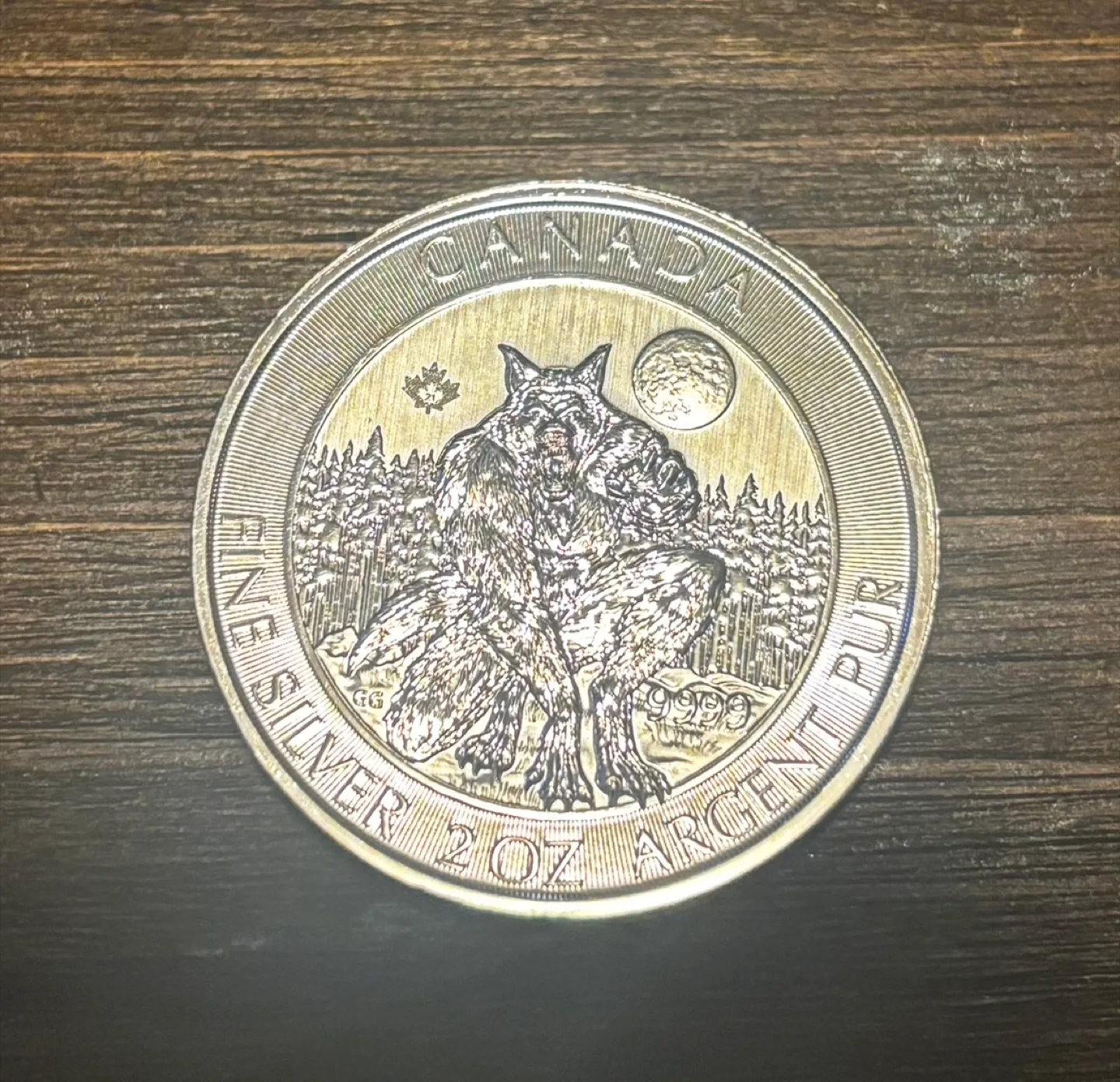2021 Canadian 2 Oz Silver Coin - Werewolf image indicator(2)