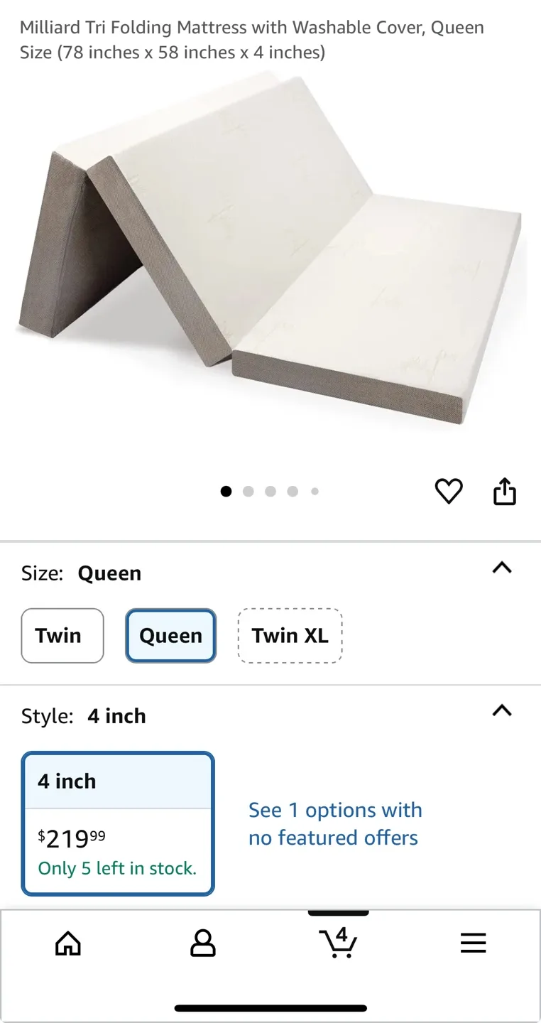 Milliard Trifold Mattress - Queen Size image indicator(3)