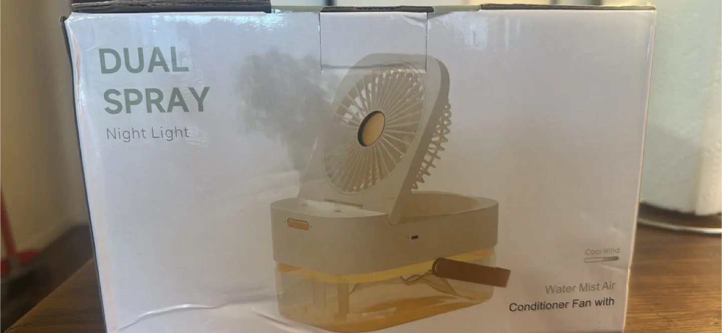 Dual Spray Night Light Conditioner Fan thumbnail
