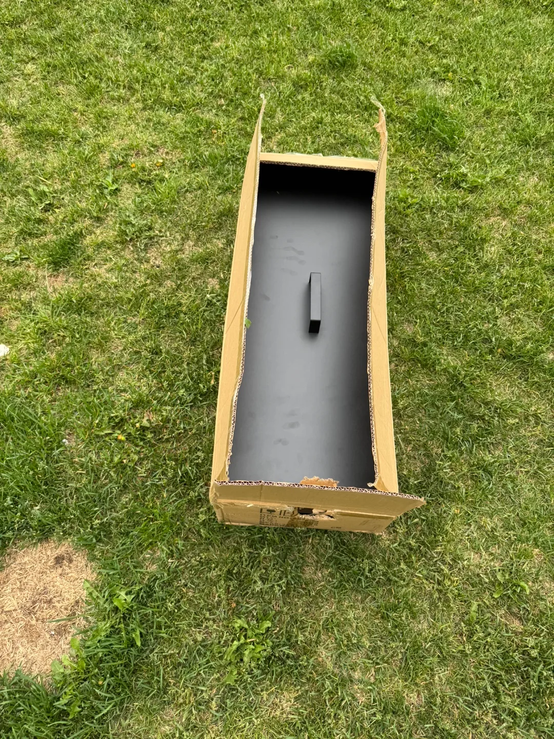 Black metal folding outdoor BBQ thumbnail