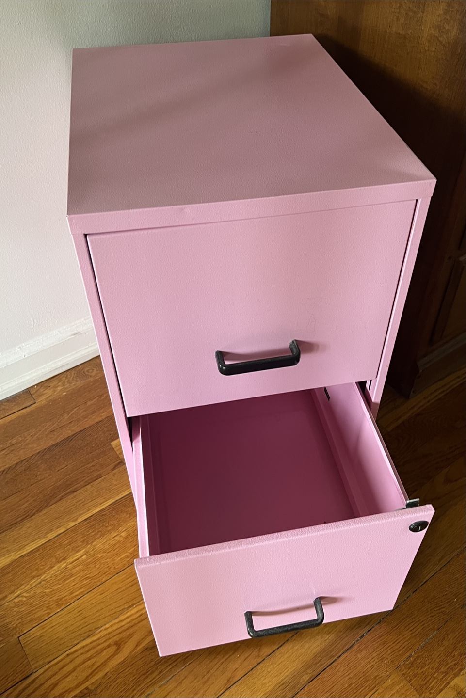 Pink Metal 2-Drawer File Cabinet - photo 2