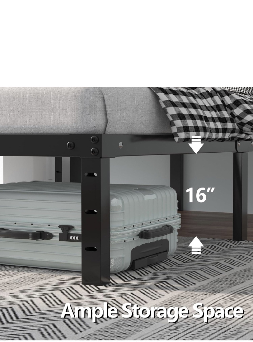 Queen Metal Bed Frame - photo 5