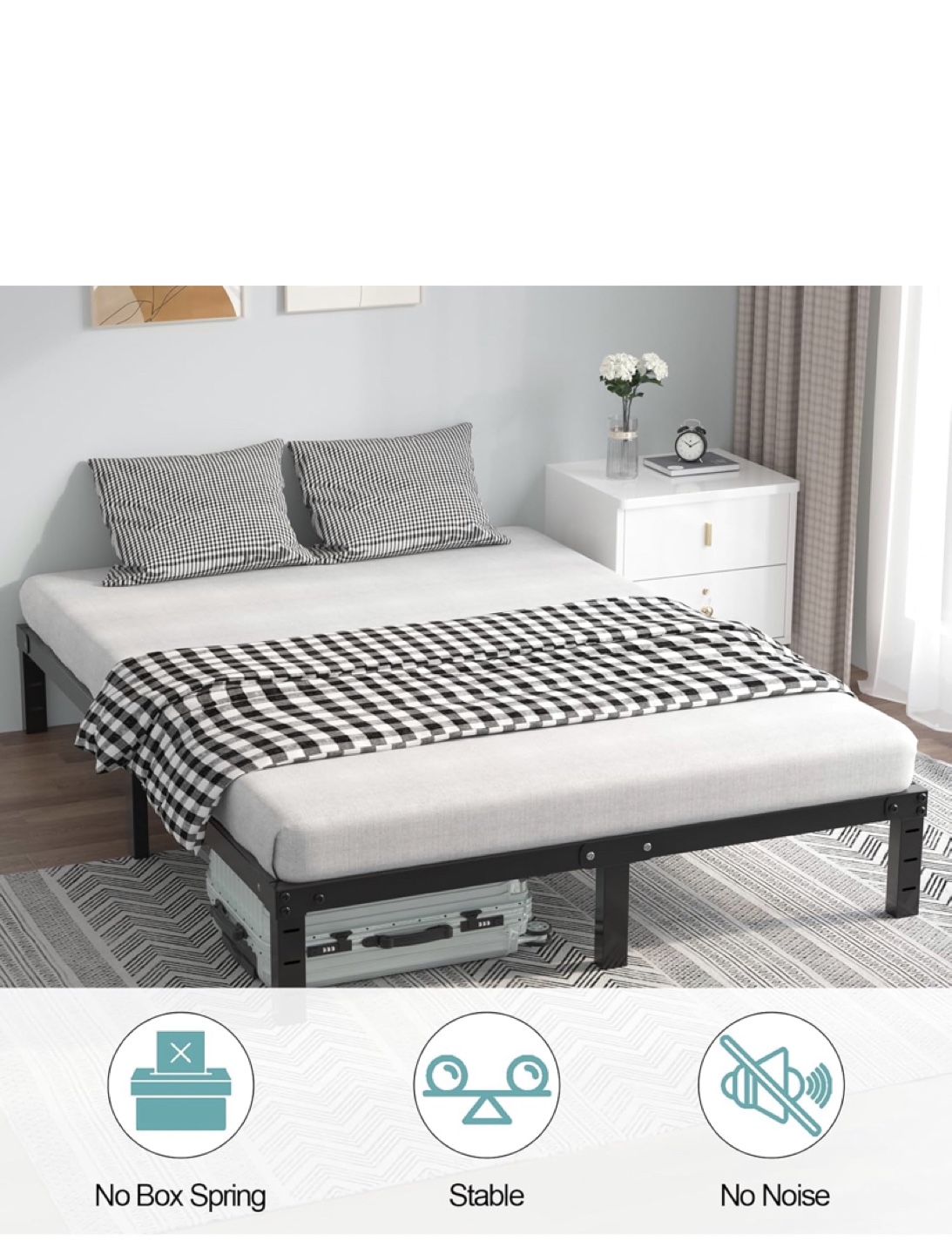 Queen Metal Bed Frame - photo 3