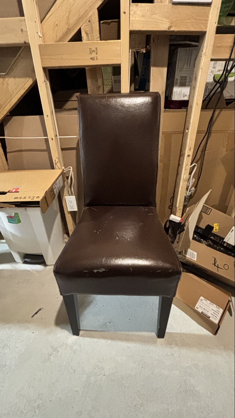 Dark brown dining chair - photo 2