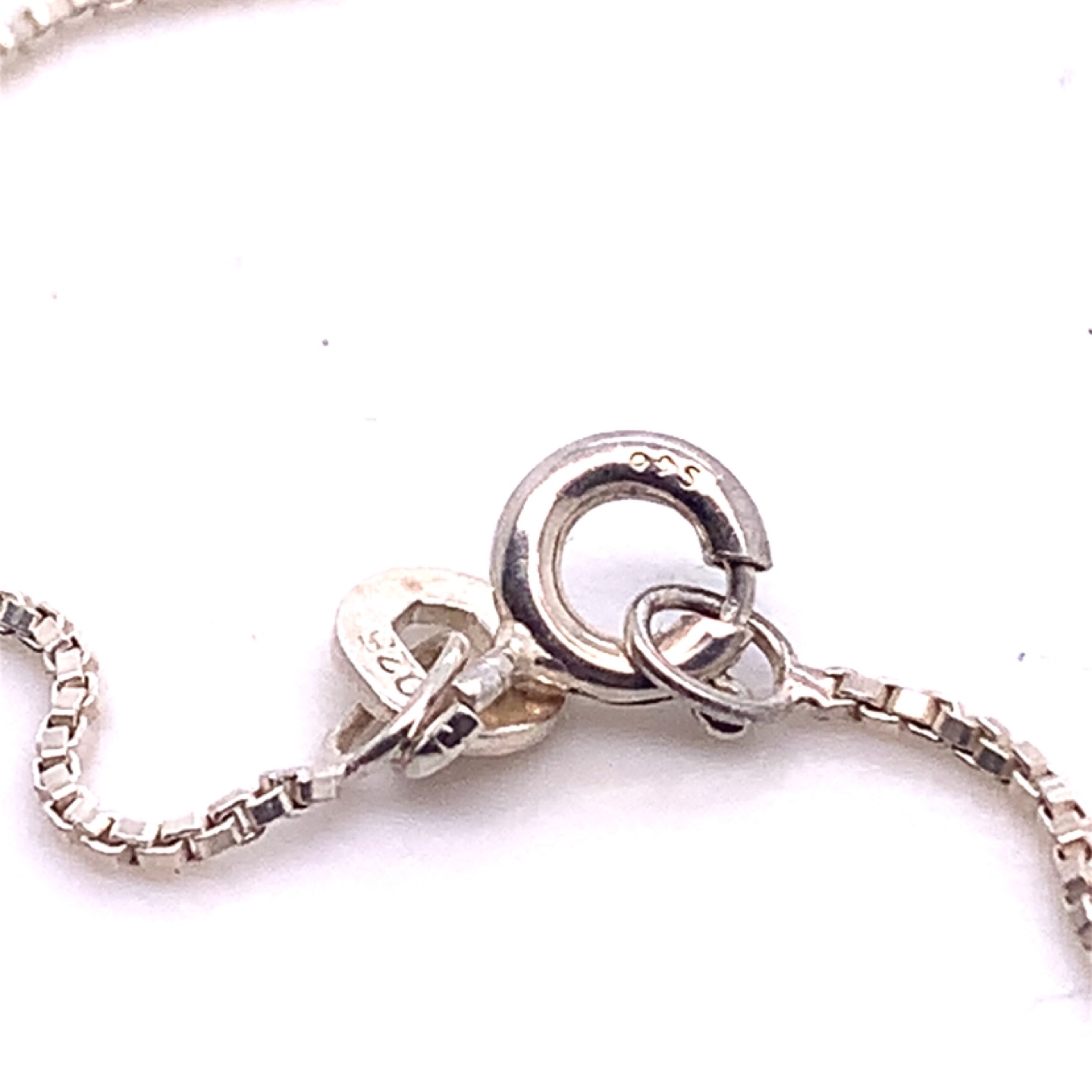 Sterling Silver Box Chain Necklace 16” 1.85g - photo 5