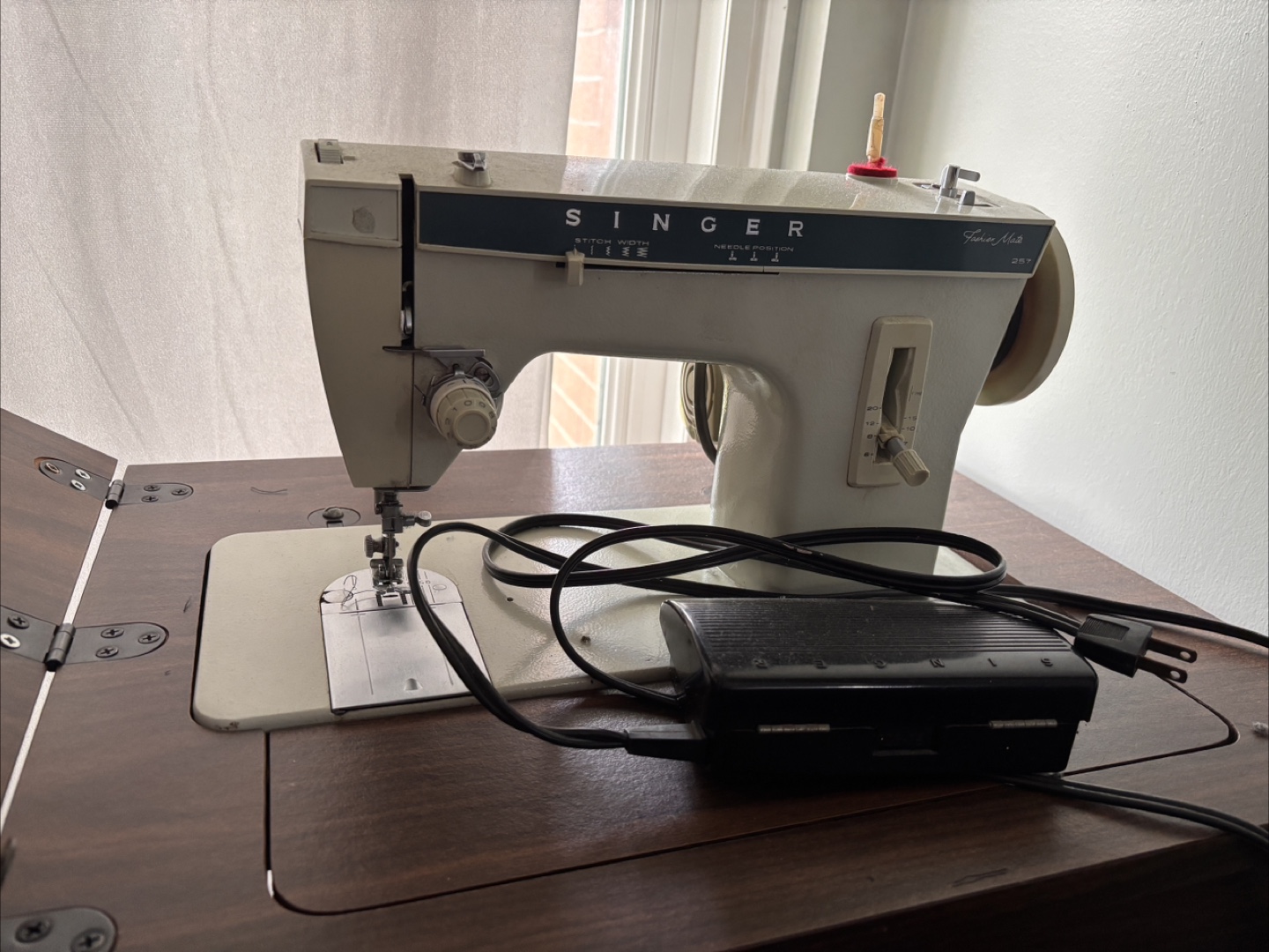 Singer Fashion Mate Sewing Machine on Table