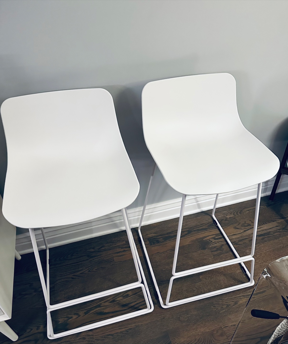 Modern White Counter Stools - photo 2