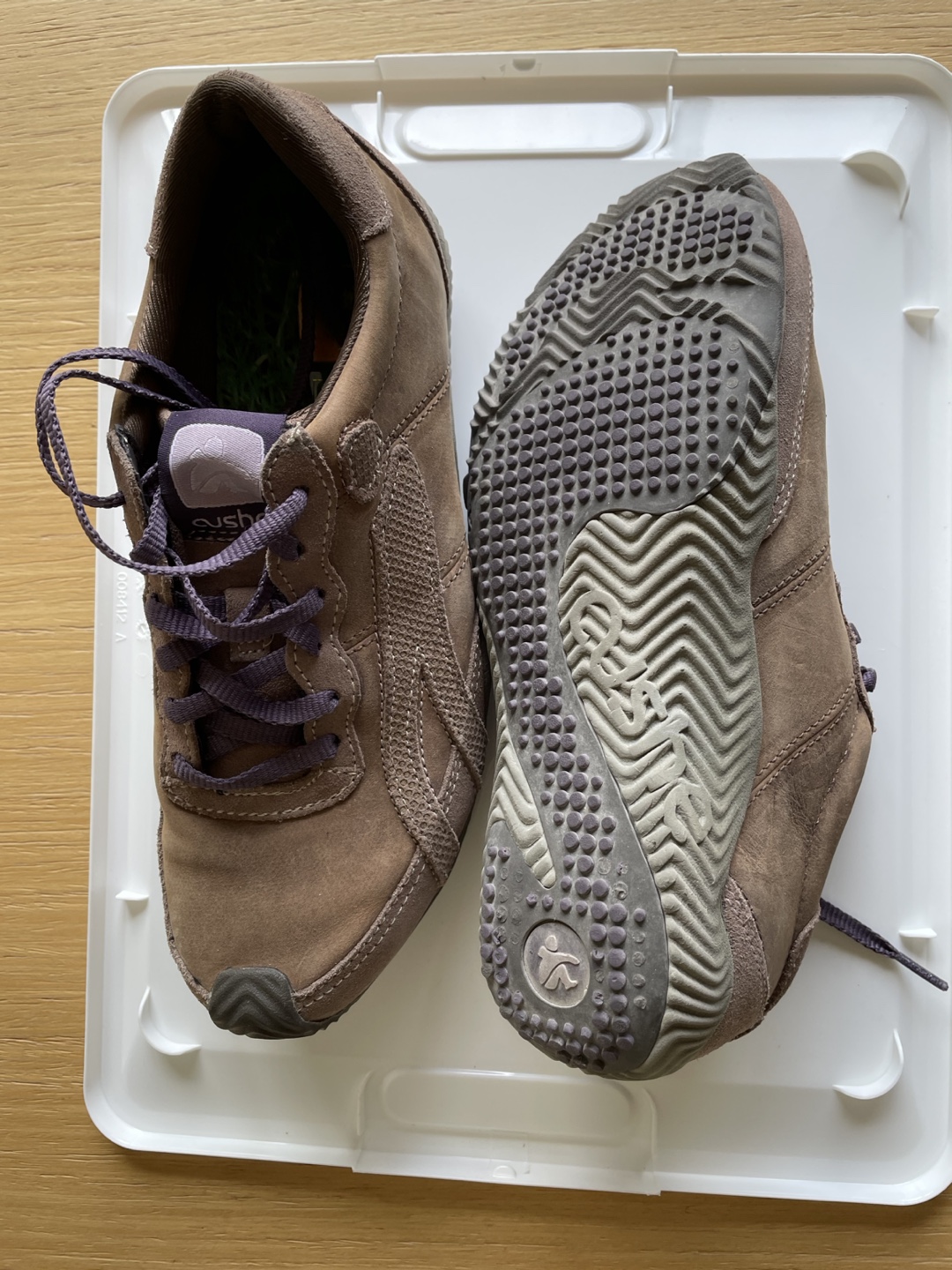 Brown suede sneakers