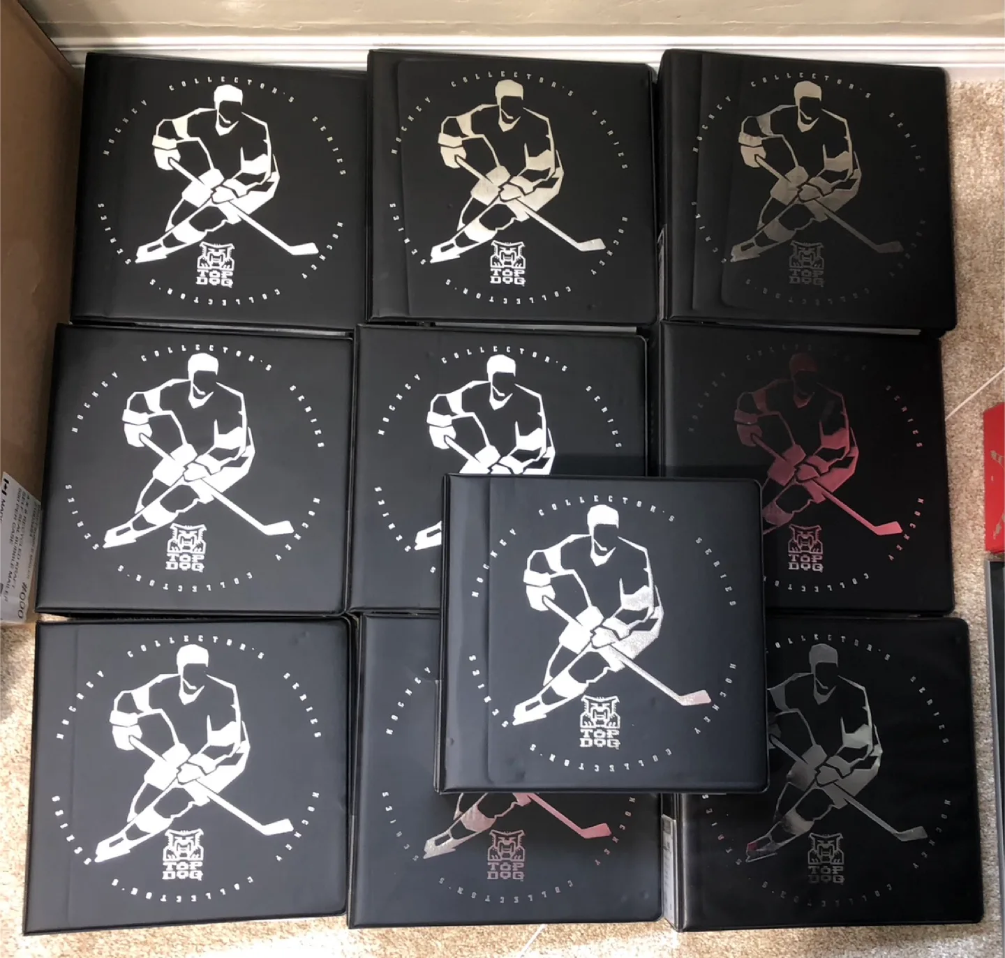 10 Large Hockey Collector's Series Binders like new condition thumbnail
