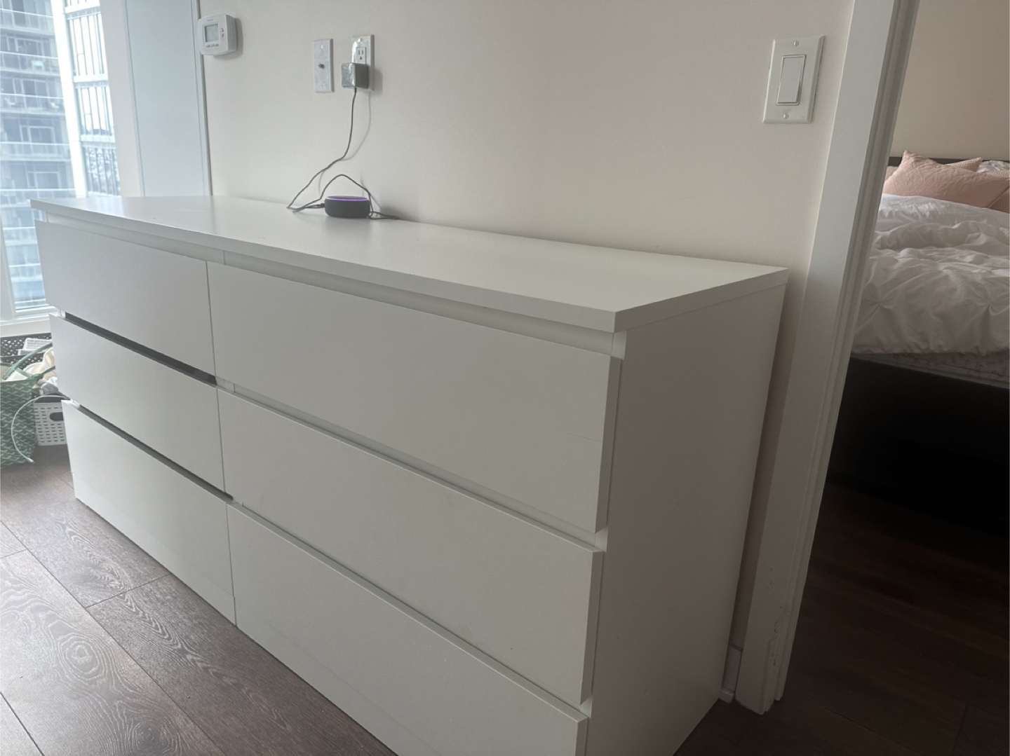 FREE - Ikea White Dresser with Six Drawers - photo 3