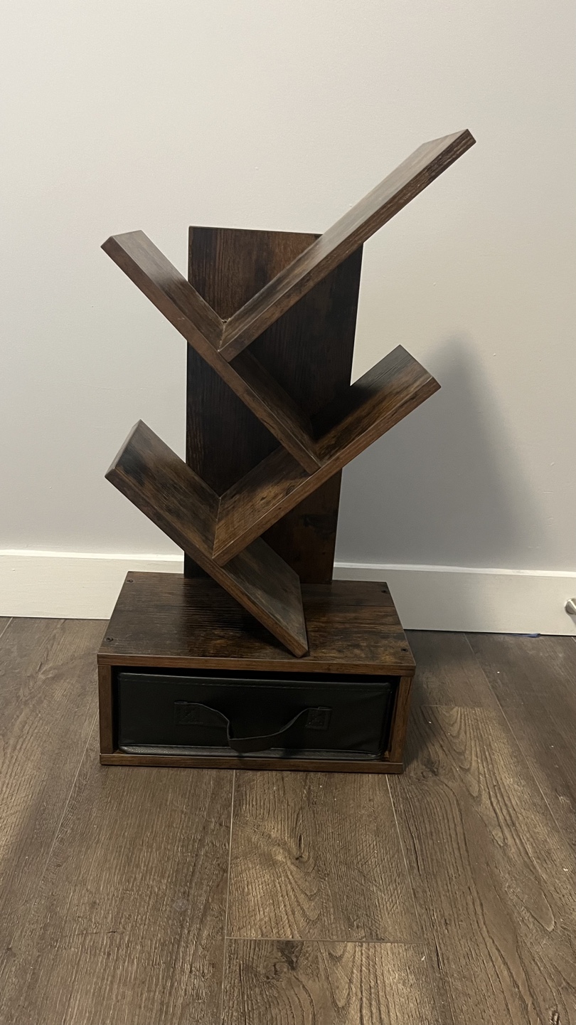 Modern Bookshelf with Drawer - photo 3