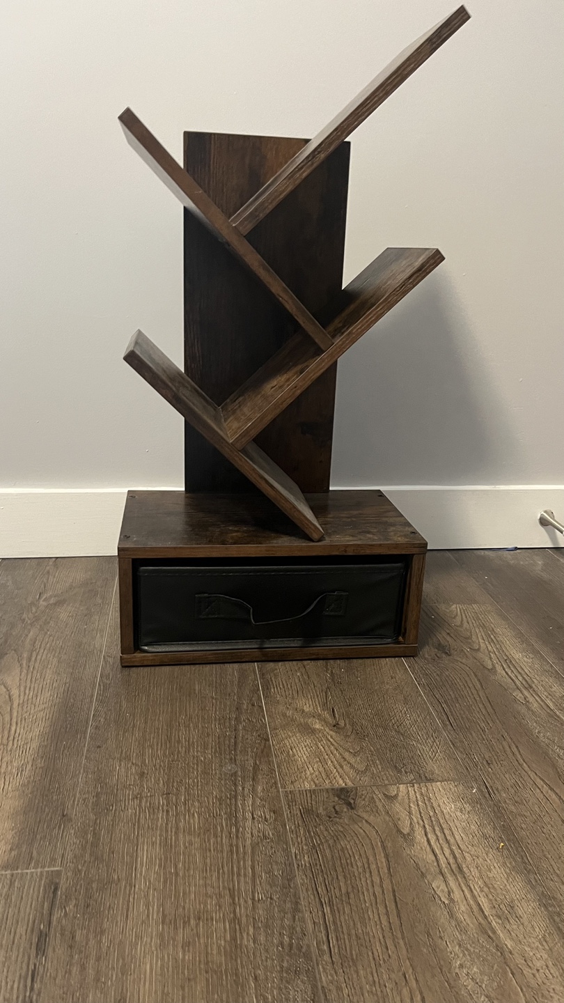 Modern Bookshelf with Drawer - photo 2