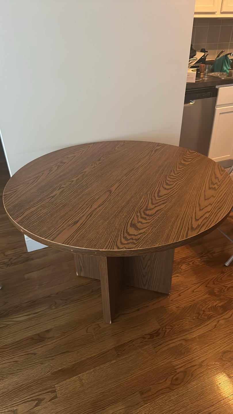 Round Wood Table - photo 4