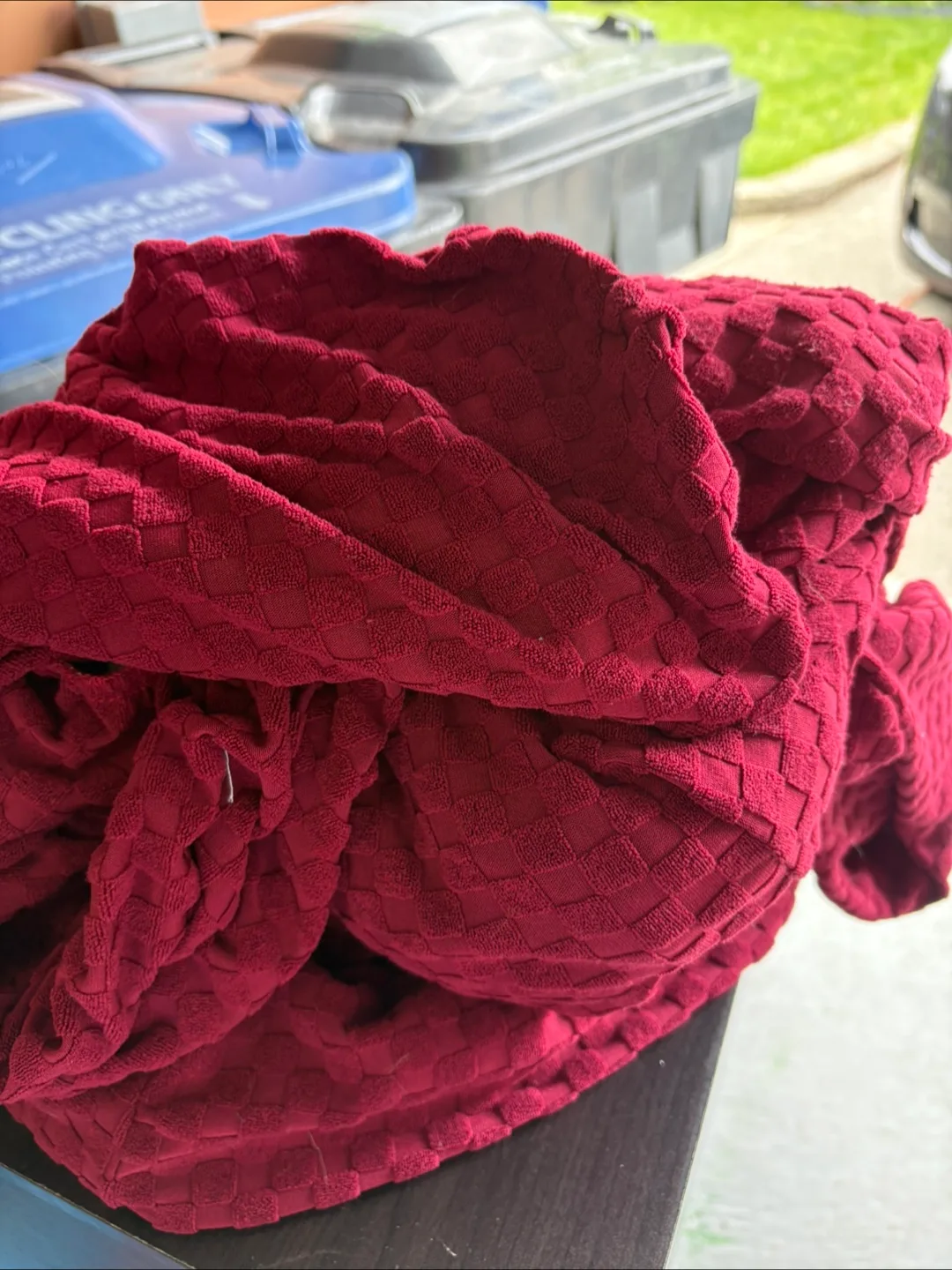 Burgundy Recliner Cover image indicator(4)