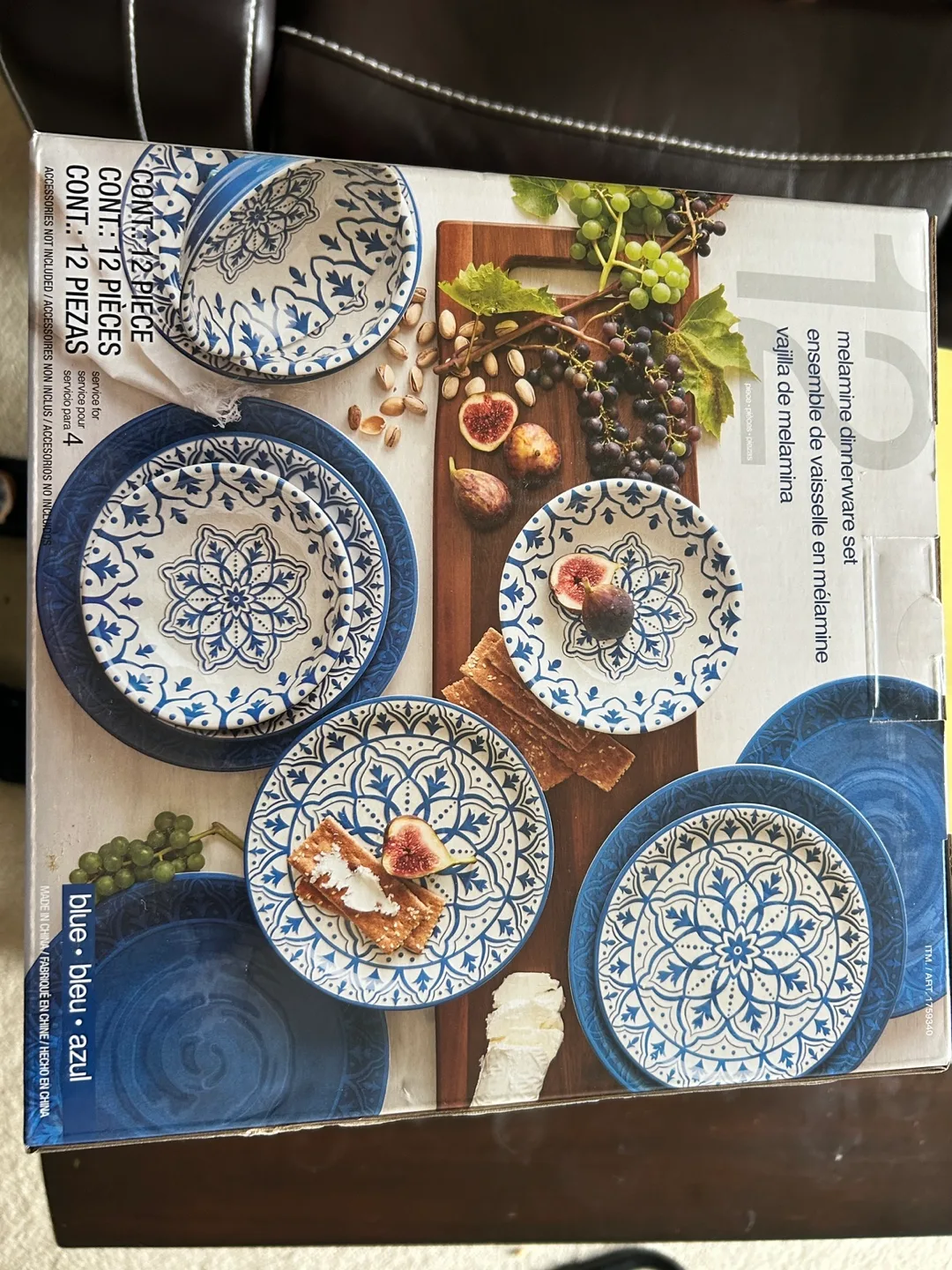 12-Piece Melamine Dinnerware Set thumbnail