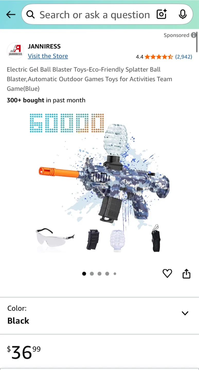 Gel Ball Blaster Toy- New image indicator(6)