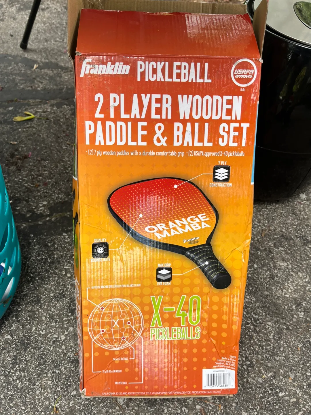 Franklin 2 Player Wooden Paddle & Ball Set thumbnail