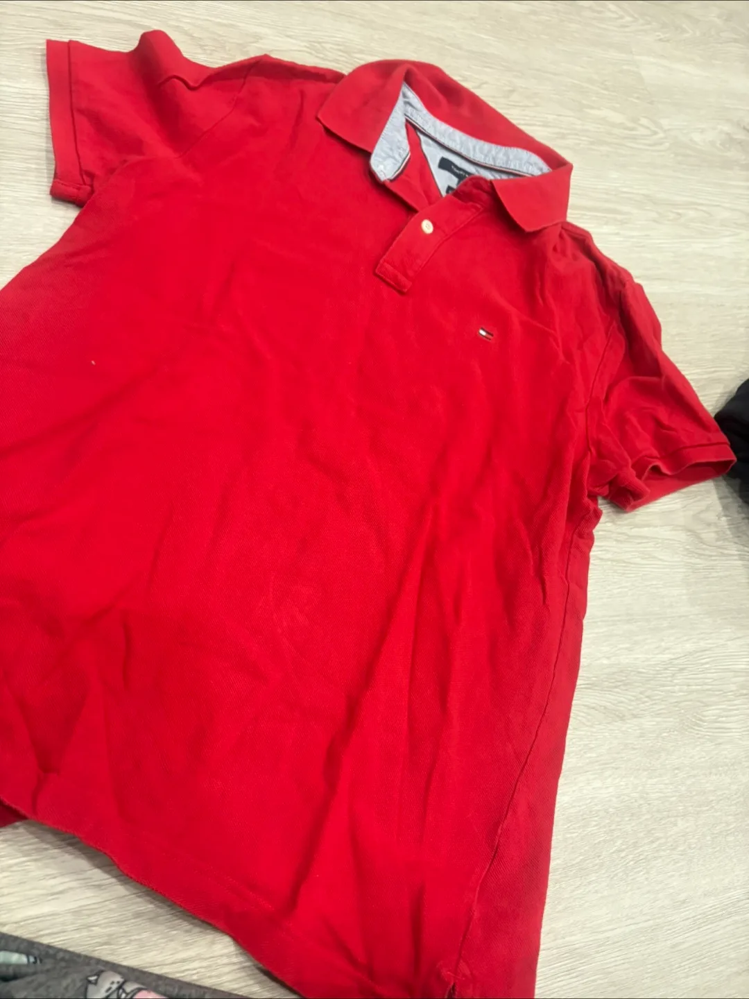 Tommy Hilfiger Red Polo Shirt