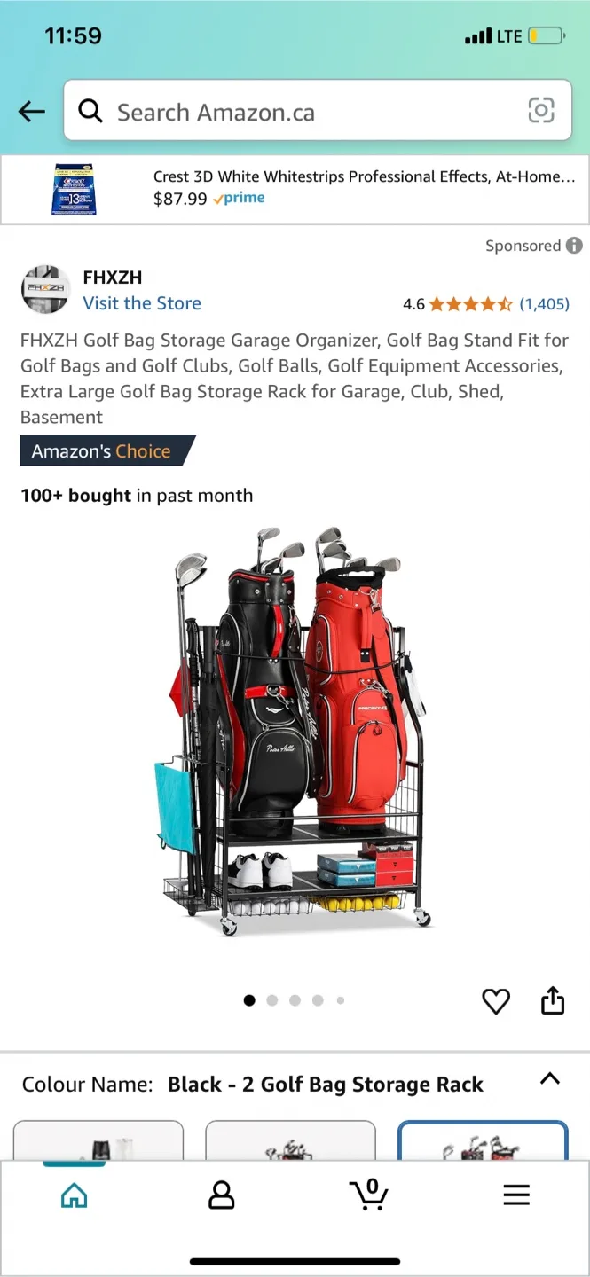 Golf Bag Storage Rack thumbnail