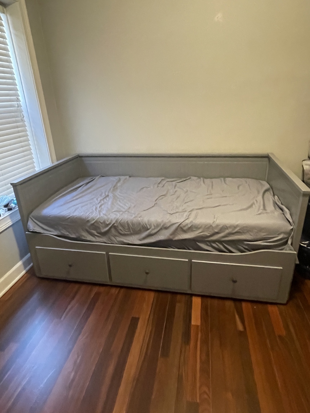 IKEA HEMNES Day Bed Frame with 3 Drawers, Gray