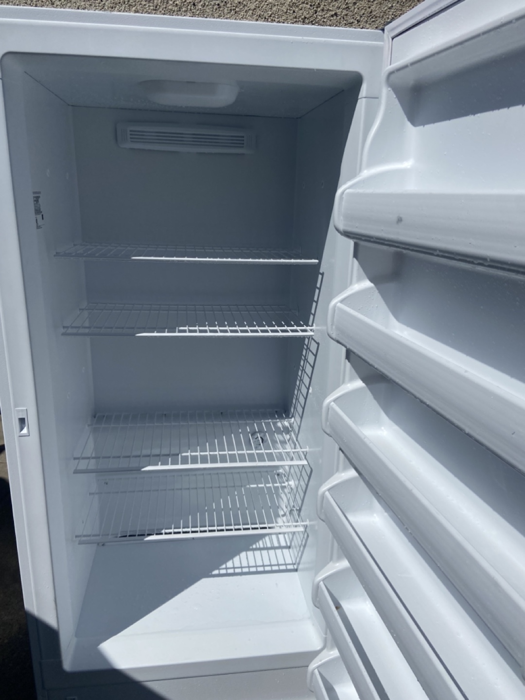 White Upright Freezer