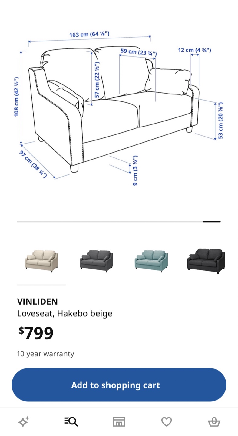 Ikea loveseat - photo 3