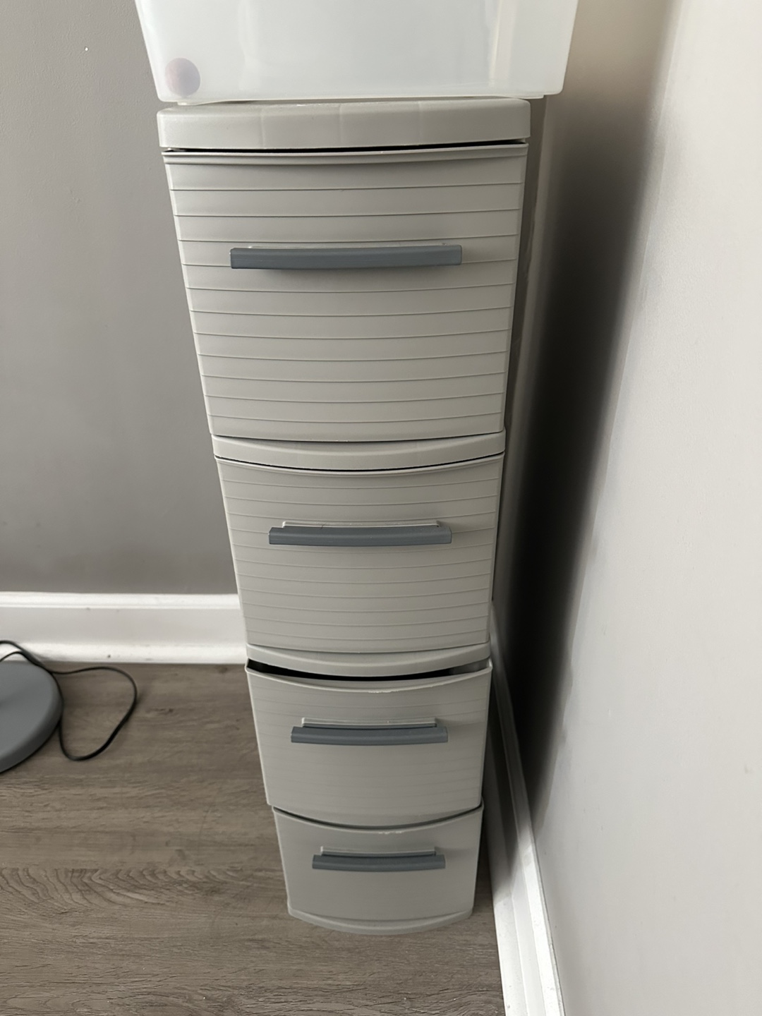 Gray Plastic Storage Drawers - photo 2