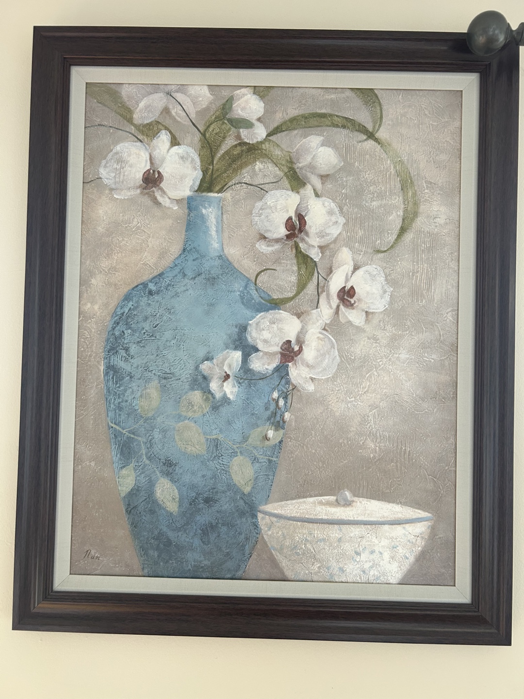 Framed Floral Painting