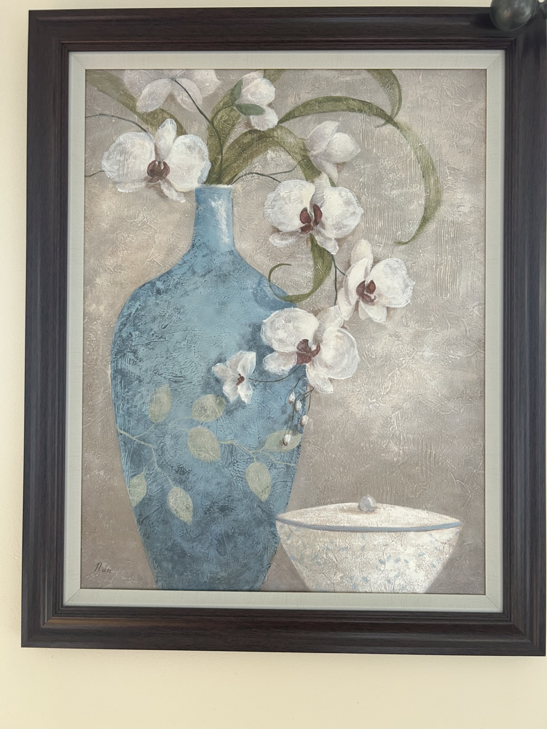 Framed Floral Painting - photo 2