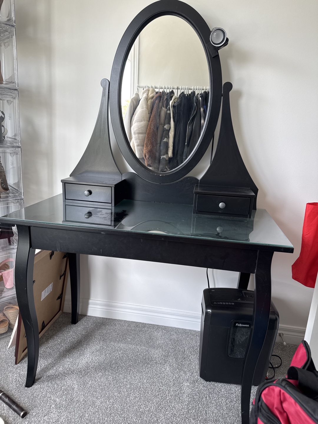 Vanity Desk with Mirror - photo 2