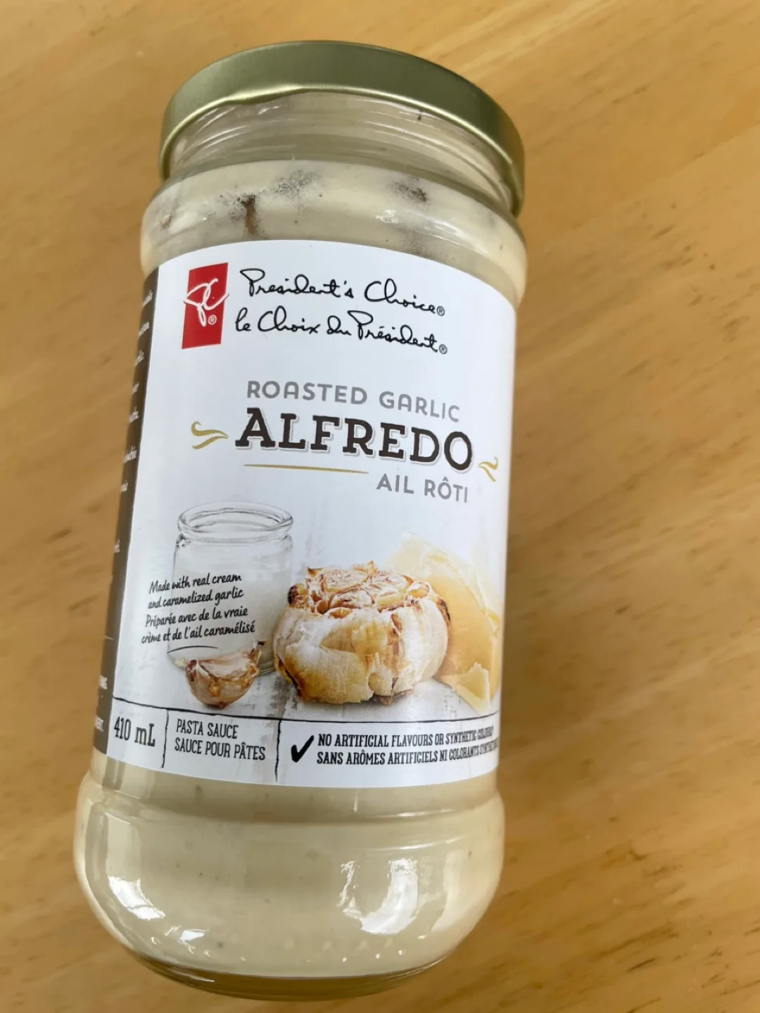 SEALED President's Choice Roasted Garlic Alfredo Sauce thumbnail