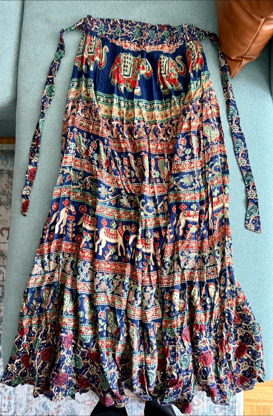 Women’s Tibetan/Bohemian Skirt - US Size 4/Navy thumbnail