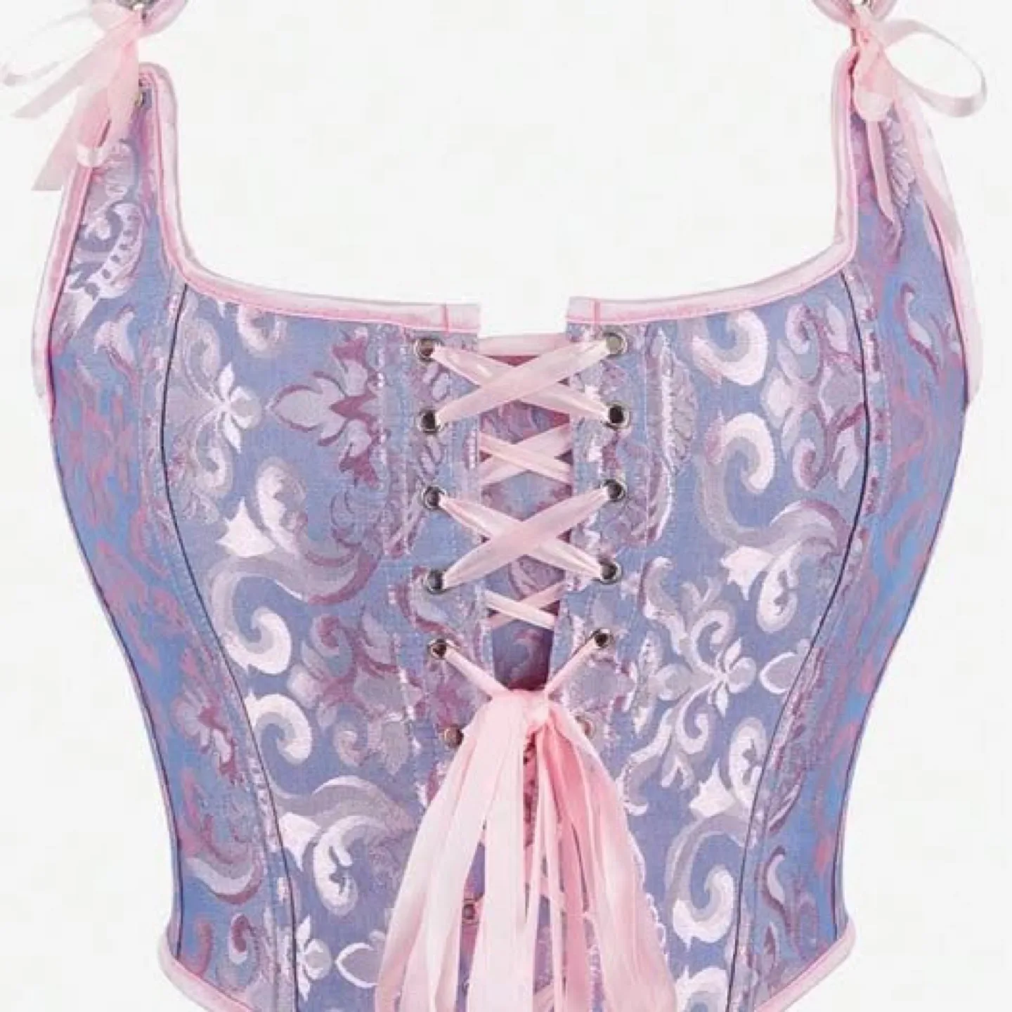 Purple and Pink Corset Top thumbnail