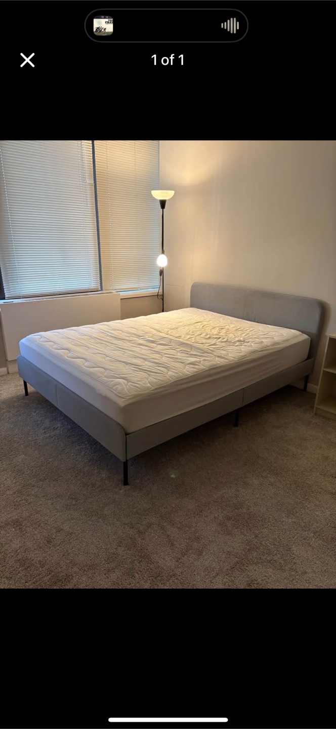 Queen Bed Frame and mattress - photo 2