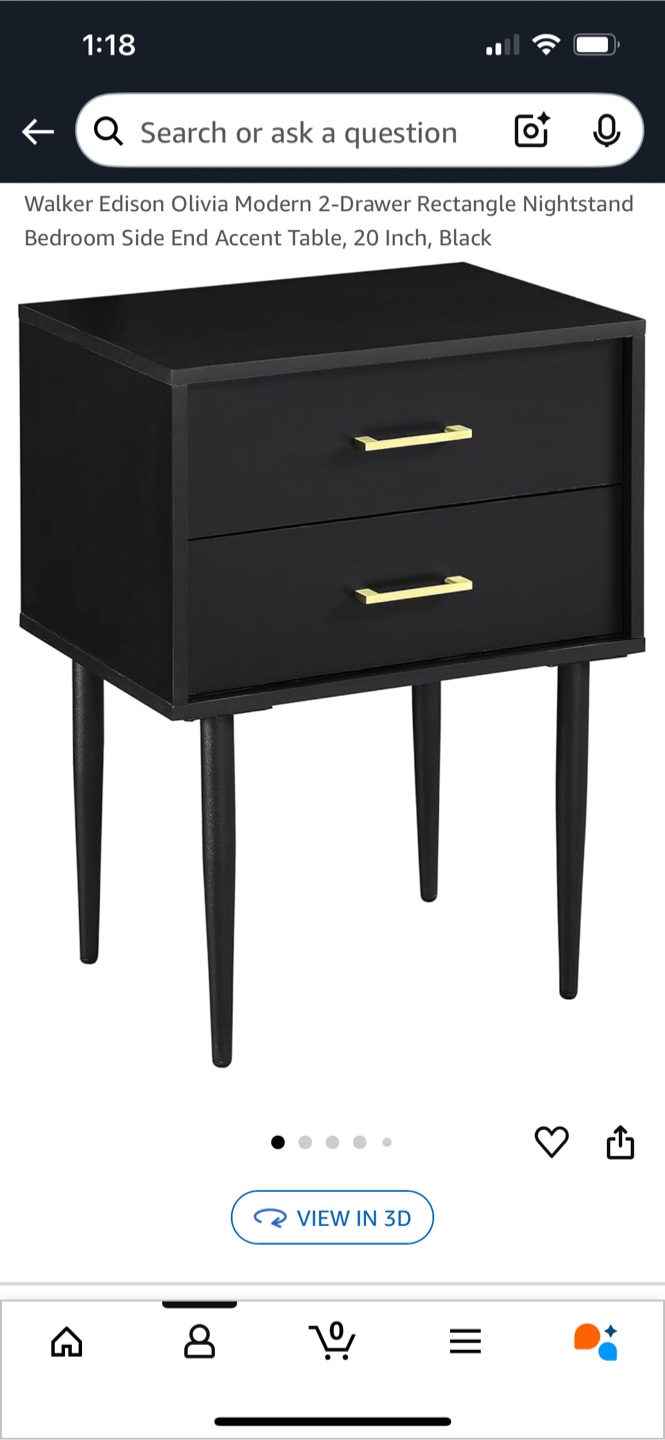 Modern 2-Drawer End Table - photo 2