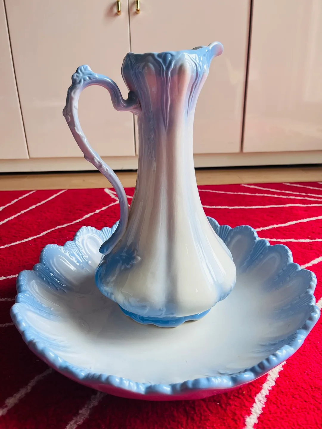 Vintage Ceramic Pitcher and tray thumbnail
