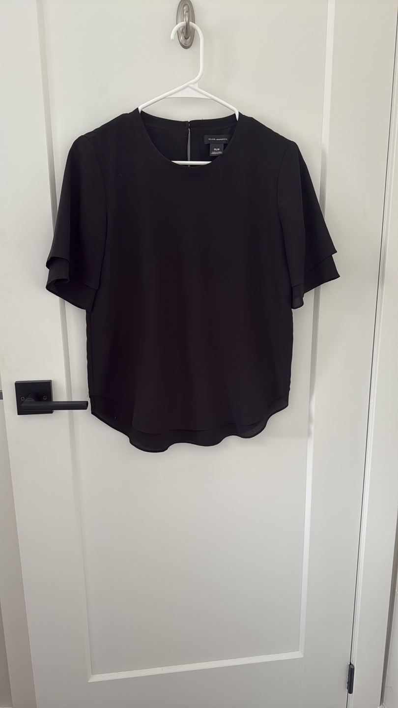 Club Monaco Black Blouse