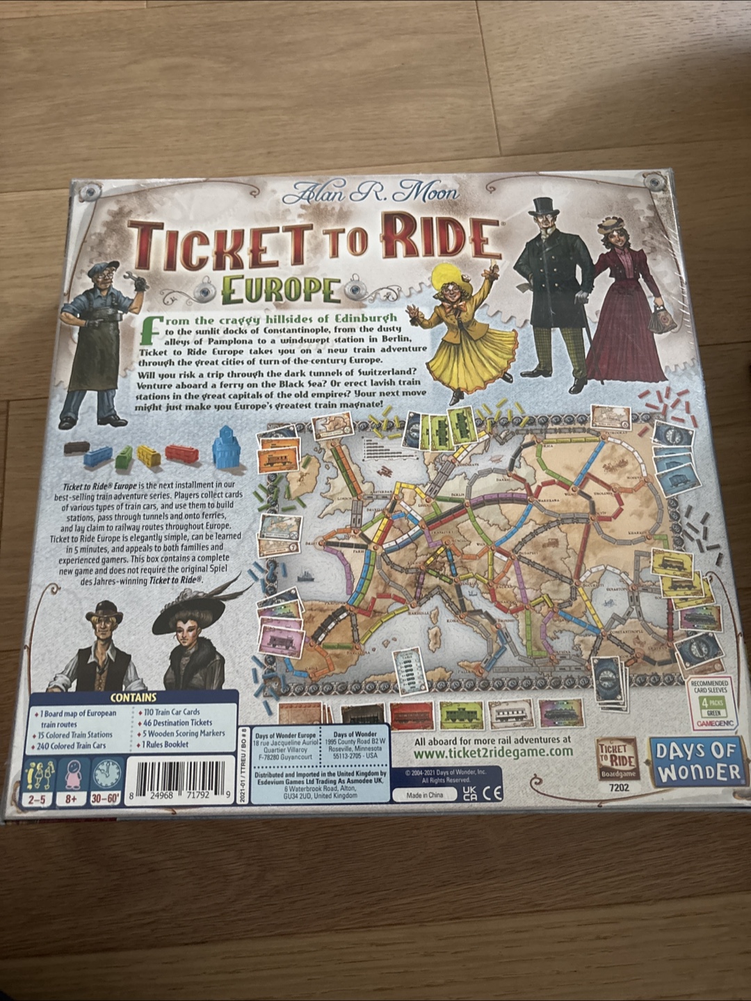 Ticket To Ride Europe Board Game UNOPENED! - photo 2