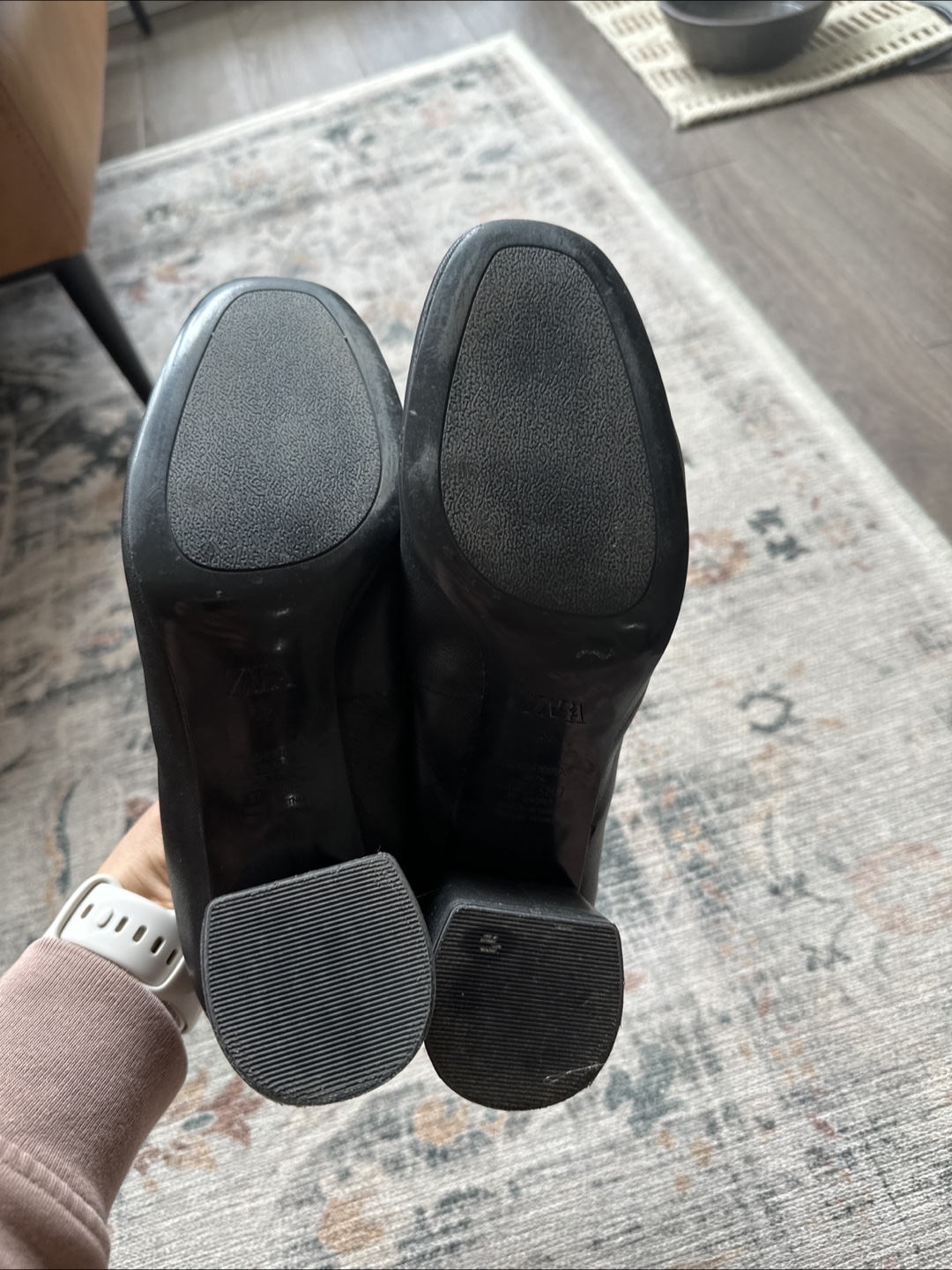 Zara Black Mary Jane Heels - photo 3