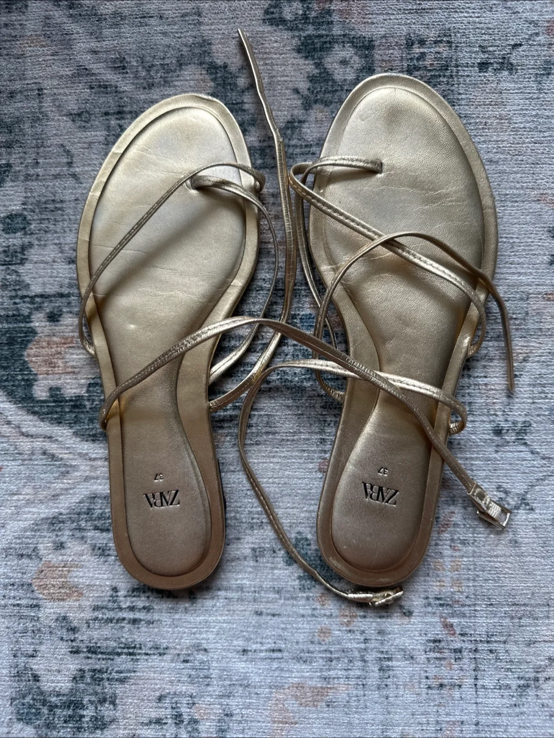 Zara Gold Sandals