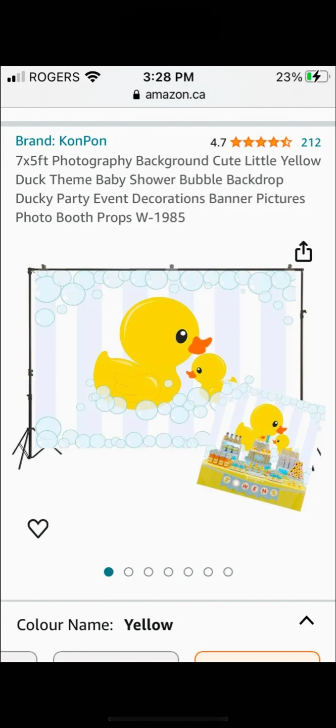 Duck themed baby shower backdrop image indicator(2)