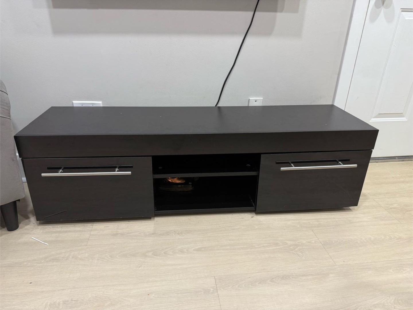 Black High Gloss TV stand for TV up to 59”