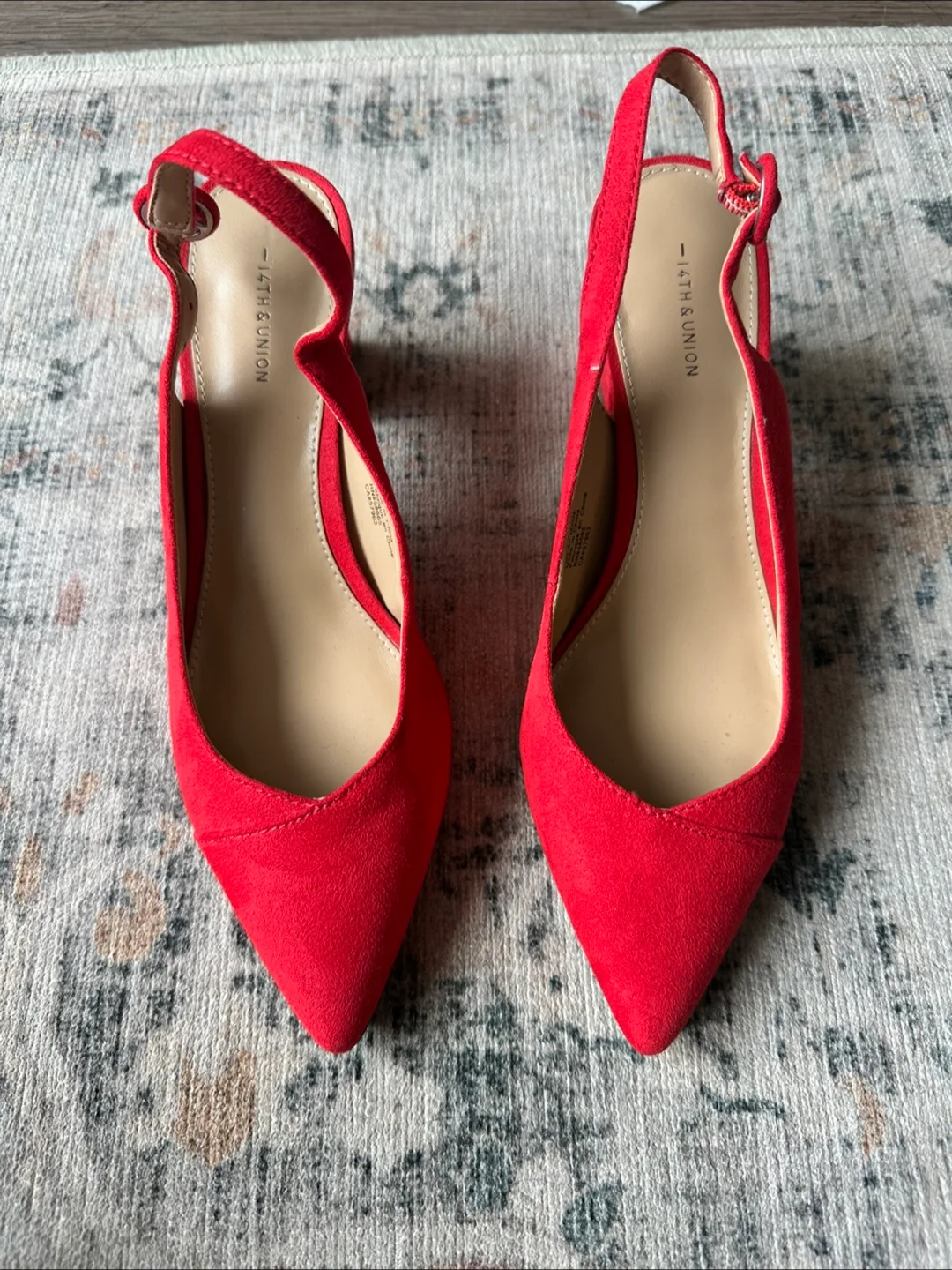 Red Slingback Heels
