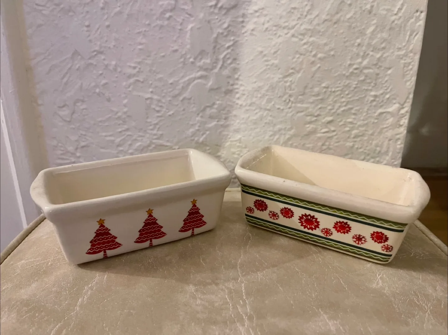 2 Porcelain Baking Containers Set each 5” thumbnail