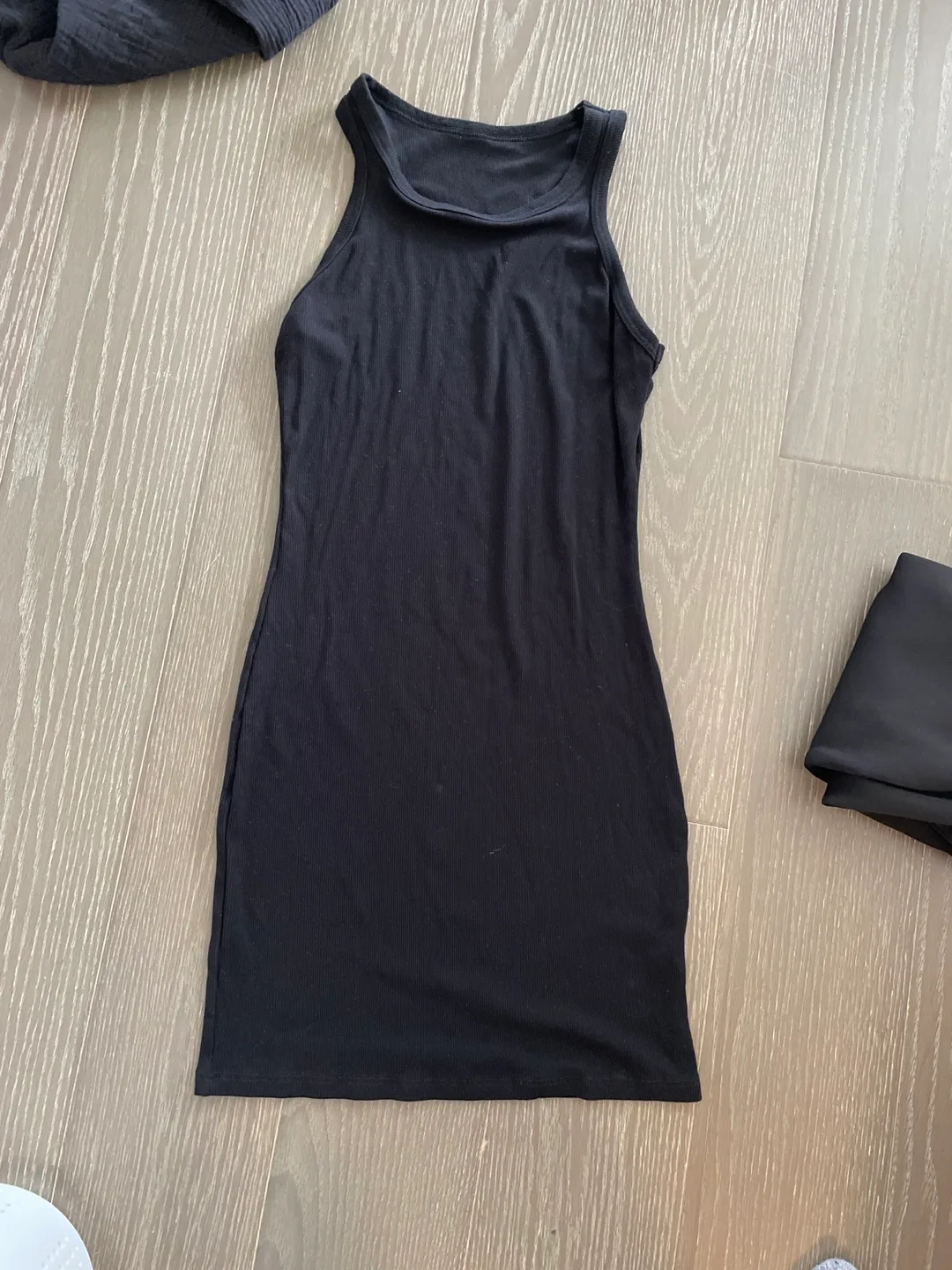 Simple Black Tank mini Dress thumbnail
