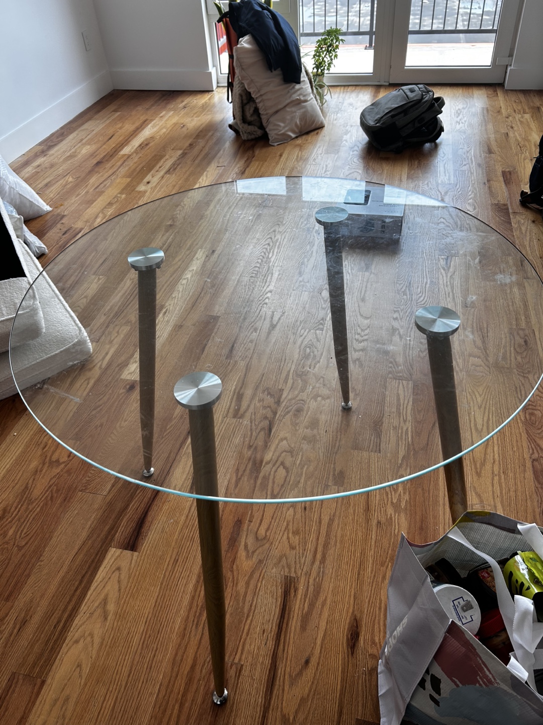 Glass Top Dining Table W four Chairs - photo 4