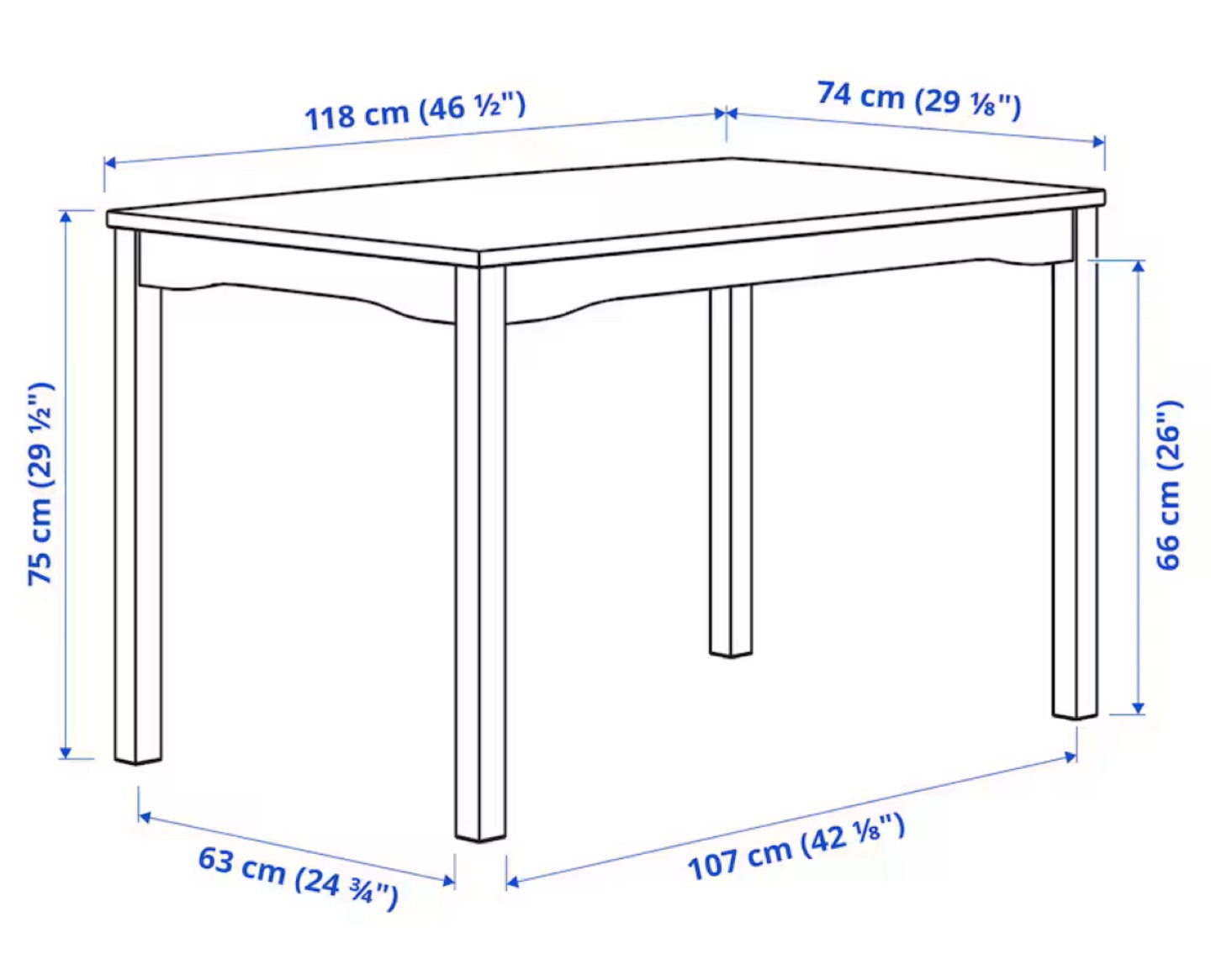 Dining Table with 4 Chairs - photo 3