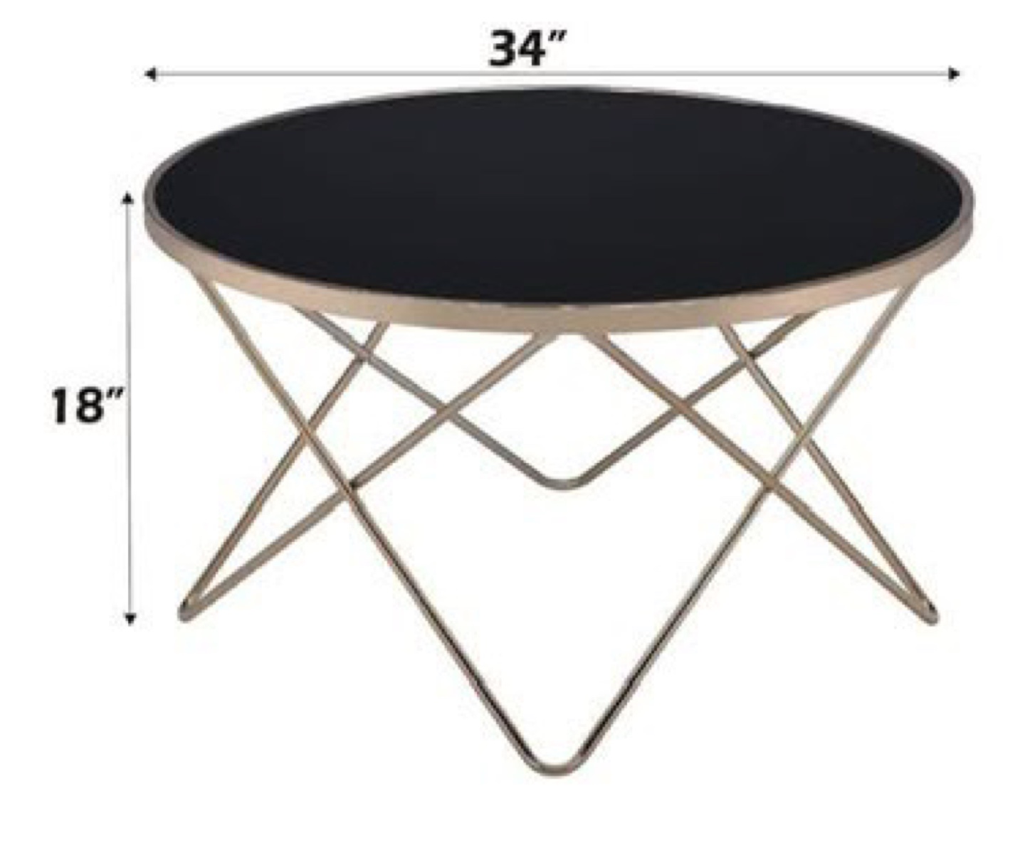 Round coffee table