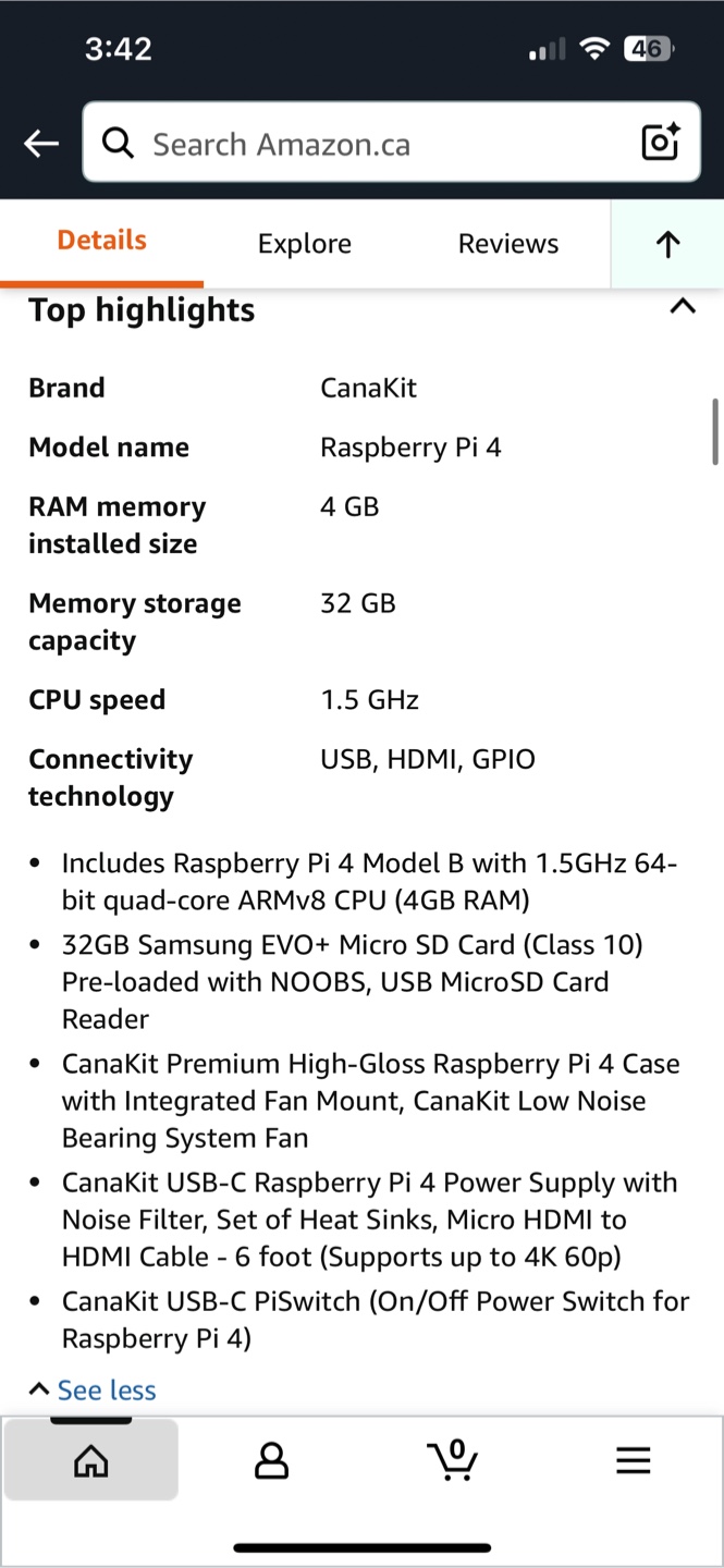 CanaKit Raspberry Pi 4 Complete Kit - photo 2