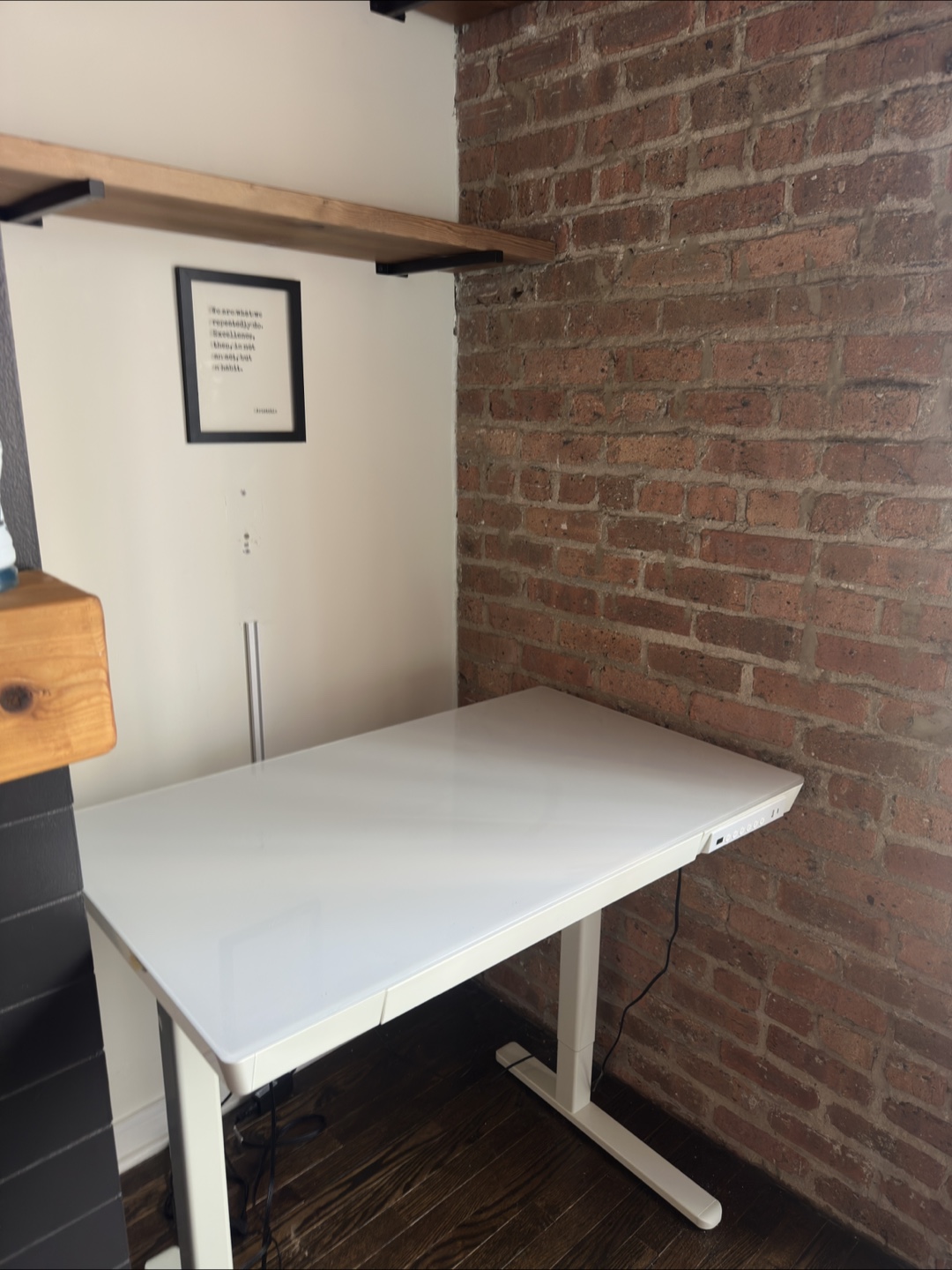 White Adjustable Desk